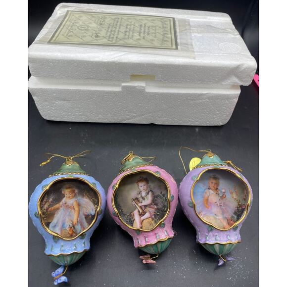 Bradford Other - Vtg Bradford Exchange Lisa Jane Enchanted Garden Fairy Xmas Ornament 3rd issue